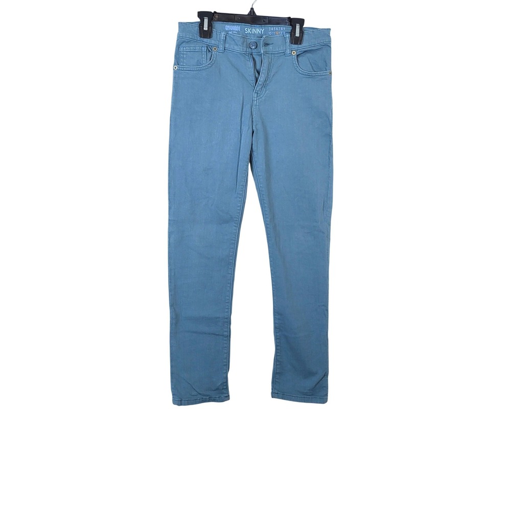 Gymboree Boys Light Blue Adjustable Waist 5Pocket Skinny Stretch Jeans 12 Preppy
